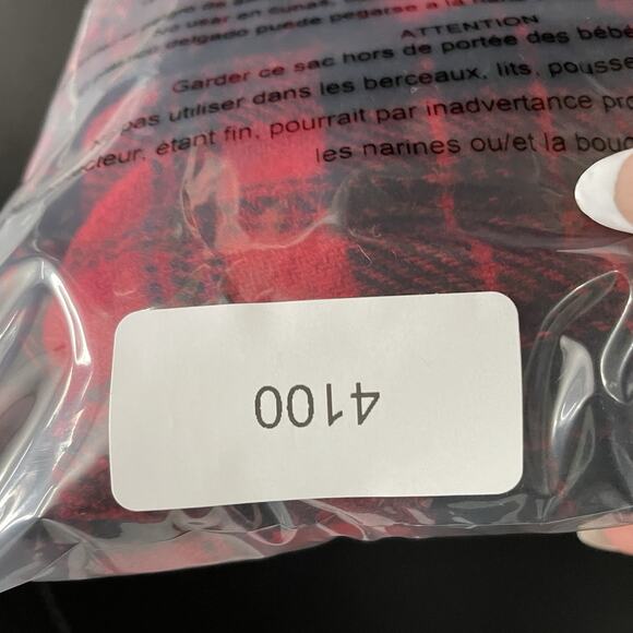 VTG Express Compagnie Skirt 12 Tartan Red Wool* Velvet Fringe Grunge Indie Punk - Picture 10 of 10